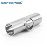 Hygienic Cooling Water Data Center Stainless Steel Butt Weld 3A SMS DIN AS BS Welding Short Tee
