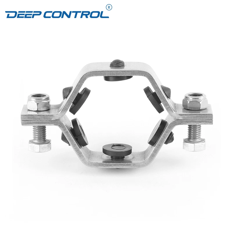 Data Center Liquid Cooling Water Sanitary Stainless Steel Hexagon TH4 Black Insert Pipe Holder