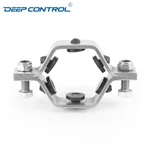 Data Center Liquid Cooling Water Sanitary Stainless Steel Hexagon TH4 Black Insert Pipe Holder