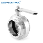 Hygienic Cooling Water Liquid Data Center Stainless Steel One Piece 1PC Free Leak Sanitary Tri-Clamp Butterfly Valve