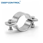 Cooling Water Data Center Hygienic Stainless Steel Round Pipe Hanger Without Base