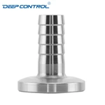Data Center Liquid Cooling Water Hygienic Stainless Steel Sanitary Tri Clover Clamp Barb Hose Adapter