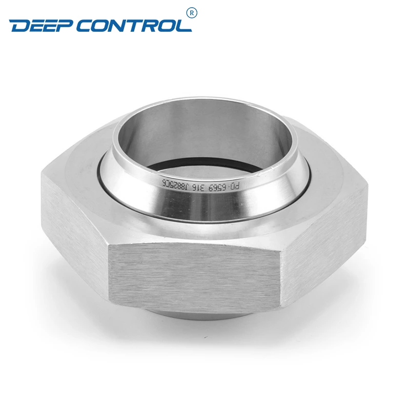 Data Center Liquid Cooling Water Stainless Steel Sanitary Flat Faced Liner Male Hex Nut CIP Complete Union
