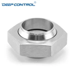 Data Center Liquid Cooling Water Stainless Steel Sanitary Flat Faced Liner Male Hex Nut CIP Complete Union