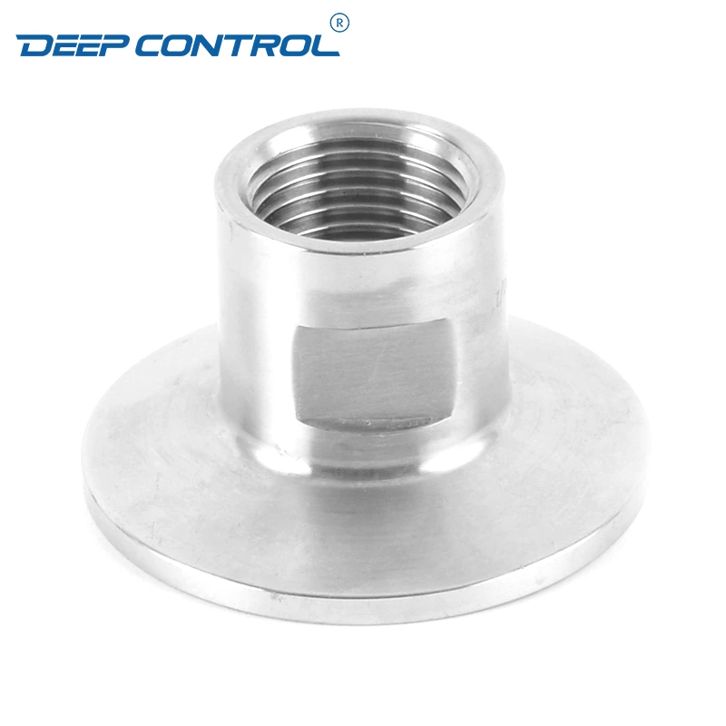 Data Center Liquid Cooling Water Sanitary Stainless Steel Hygienic BSPT NPT Female Thread Ferrule Clamp Adapter