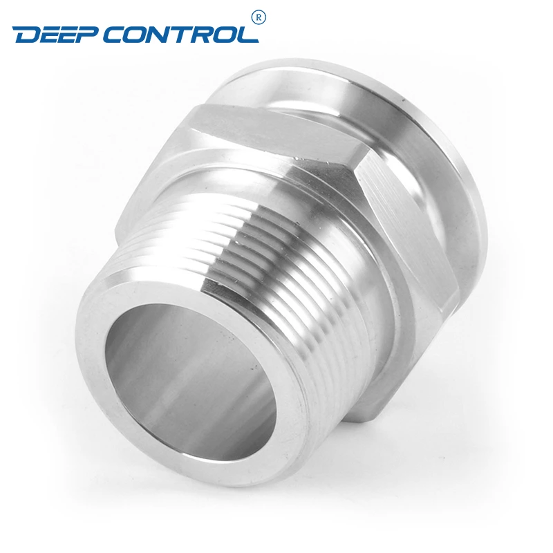 Sanitary Data Center Liquid Cooling Water Stainless Steel Hygienic Hexagone BSPT NPT Thread Male Tri Clamp Connector Adapter