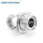 Hygienic Water Cooling Liquid Data Center Stainless Steel Thread Male Check Valve No Return Valve