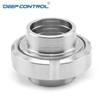 DIN Sanitary Stainless Steel Water Cooling Liquid Data Center Hygienic Liner Male Nut Expanding Complete Union