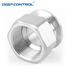 Liquid Cooling Water Energy Storage Sanitary Stainless Steel Hygienic Hexagon BSP NPT Thread Female Ferrule Clamp Adapter