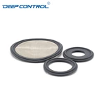 Sanitary FDA Viton Gasket With Stainless Steel Net For Hygienic Data Center Liquid Water Cooling Clamp Ferrule