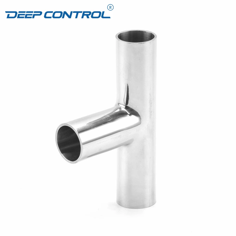 Hygienic Data Center Cooling Water Sanitary Stainless Steel Welding 3A SMS DIN BS AS Equal Tee