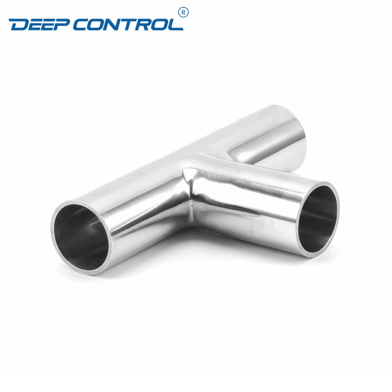 Hygienic Data Center Cooling Water Sanitary Stainless Steel Welding 3A SMS DIN BS AS Equal Tee