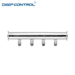 Hygienic Data Center Liquid Cooling Water Stainless Steel Tri Clamp Male BSPT NPT Distribution Water Manifold