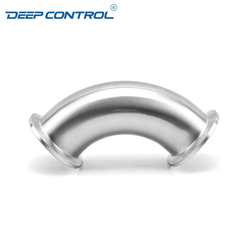 Data Center Liquid Cooling Water Hygienic Stainless Steel 90 Degree Bend 3A SMS DIN AS BS Tri Clamp Elbow