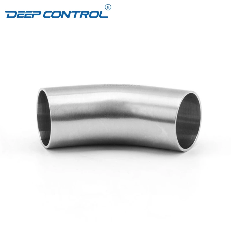 Cooling Water Liquid Data Center Hygienic Stainless Steel 3A SMS DIN AS BS 45 Degree Bend Welding Long Elbow