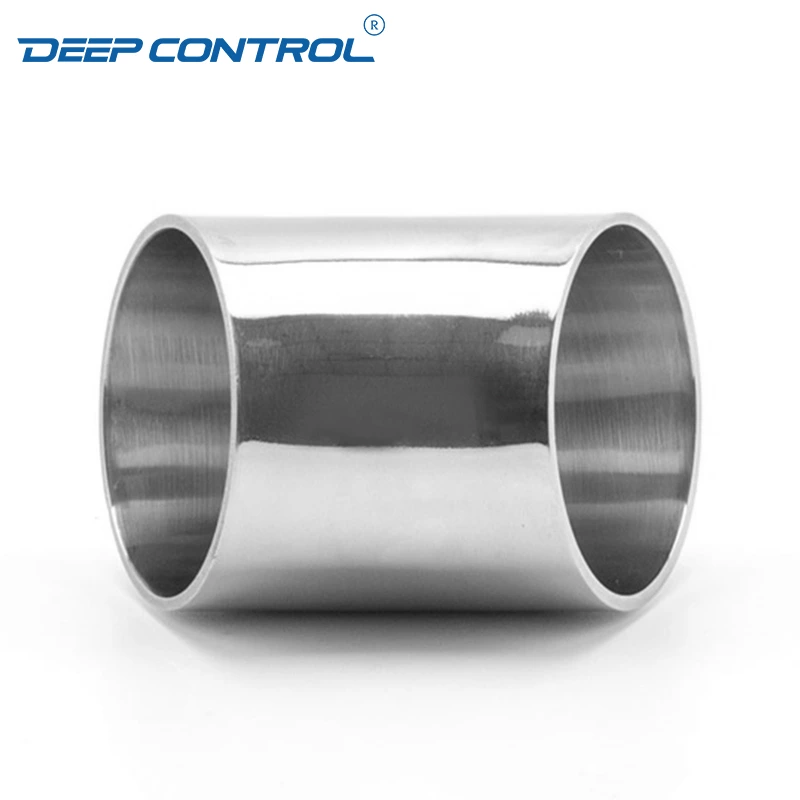 Data Center Liquid Cooling Water Hygienic Stainless Steel 45 Degree Bend 3A SMS DIN AS BS Welding Short Elbow