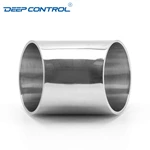 Data Center Liquid Cooling Water Hygienic Stainless Steel 45 Degree Bend 3A SMS DIN AS BS Welding Short Elbow