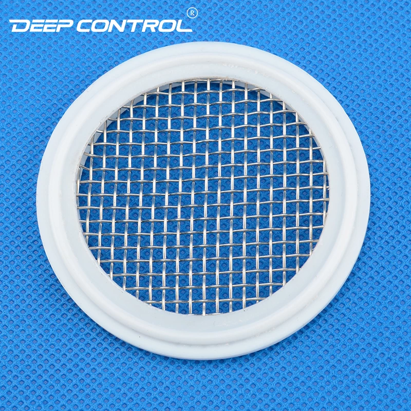 Hygienic PTFE Seal Gasket With Stainless Steel Screen Net For Sanitary Data Center Liquid Cooling Water Stainless Steel Tri-Clamp Ferrule