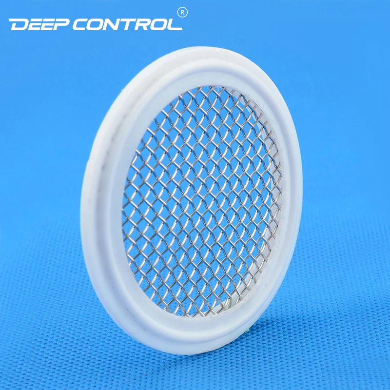 Hygienic PTFE Seal Gasket With Stainless Steel Screen Net For Sanitary Data Center Liquid Cooling Water Stainless Steel Tri-Clamp Ferrule