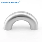 Hygienic Water Cooling Data Center Stainless Steel 180 Degree Bend SMS DIN 3A BS AS Welded U Type Elbow
