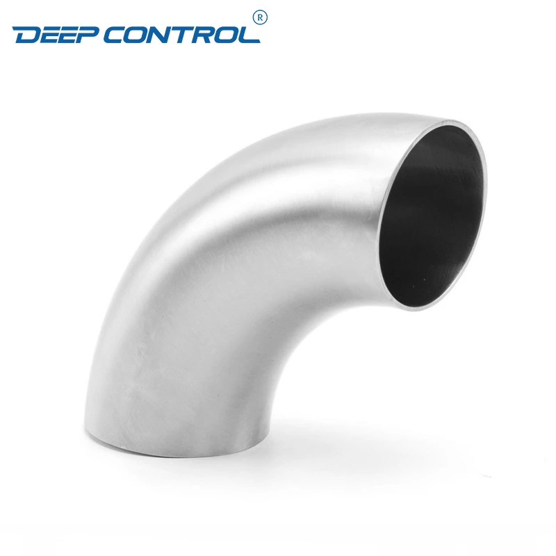 Data Center Liquid Cooling Water Hygienic Stainless Steel Bend 3A SMS DIN AS BS Matt Polish Butt Weld Elbow