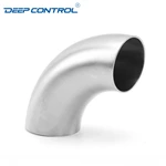 Data Center Liquid Cooling Water Hygienic Stainless Steel Bend 3A SMS DIN AS BS Matt Polish Butt Weld Elbow