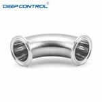 Data Center Liquid Cooling Water Hygienic Stainless Steel 90 Degree Bend 3A SMS DIN AS BS Tri Clamp Elbow