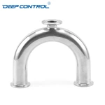 Data Center Liquid Cooling Water Hygienic Stainless Steel Sanitary 3A SMS DIN BS AS Tri Clamp U Type Tee