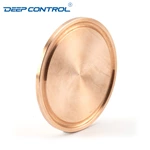 Copper Hygienic Data Center Liquid Cooling Water Brass Tri Clover Clamp Blank Blind Cap