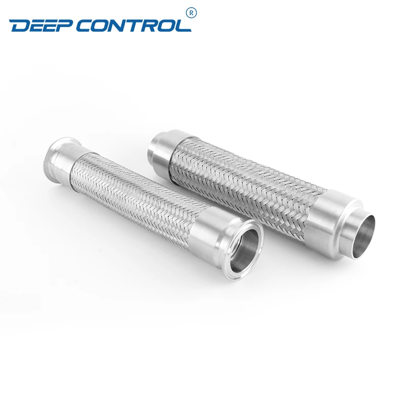 Liquid Cooling Water Leak Free Energy Storage Stainless Steel Hygienic Weld Tri-Clamp Braided Flexible Bellow Metal Pipe