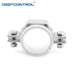 Stainless Steel Cooling Water Data Center Sanitary Hex Pipe Support With White PVC Insert