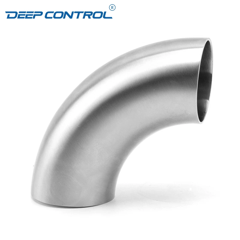Data Center Liquid Cooling Water Hygienic Stainless Steel Bend 3A SMS DIN AS BS Matt Polish Butt Weld Elbow