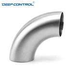 Data Center Liquid Cooling Water Hygienic Stainless Steel Bend 3A SMS DIN AS BS Matt Polish Butt Weld Elbow