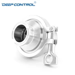 Hygienic Stainless Steel Cooling Water Data Center Clamped Male Thread No Return Valve