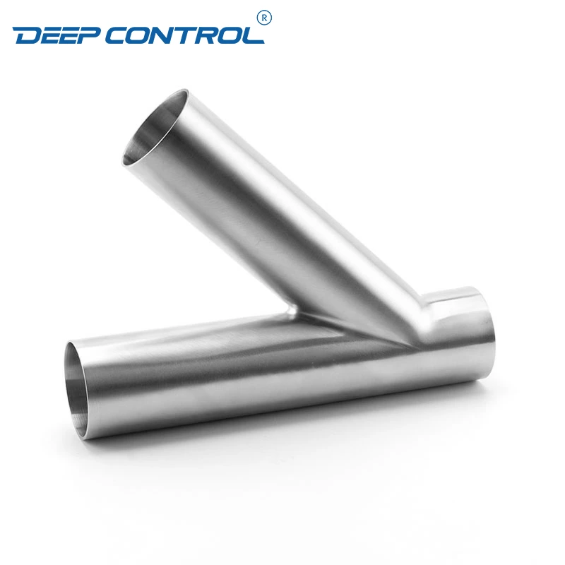 Data Center Liquid Water Cooling  Sanitary Stainless Steel Hygienic 3A SMS DIN BS AS Lateral Weld Y Tee
