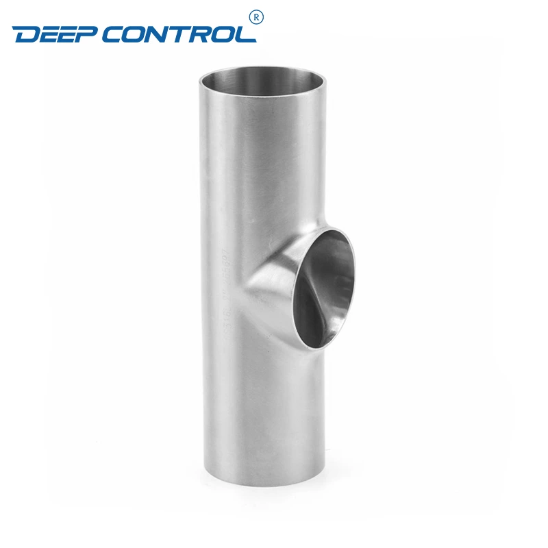 Hygienic Cooling Water Data Center Stainless Steel Butt Weld 3A SMS DIN AS BS Welding Short Tee
