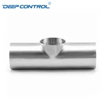 Hygienic Cooling Water Data Center Stainless Steel Butt Weld 3A SMS DIN AS BS Welding Short Tee