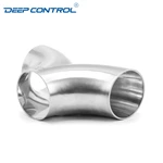 Sanitary Data Center Water Cooling  Stainless Steel Hygienic Butt Weld 3A SMS DIN AS BS Double Bend