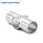 Sanitary Cooling Water Data Center Stainless Steel Hygienic Butt Weld 3A SMS DIN AS BS Equal Short Cross
