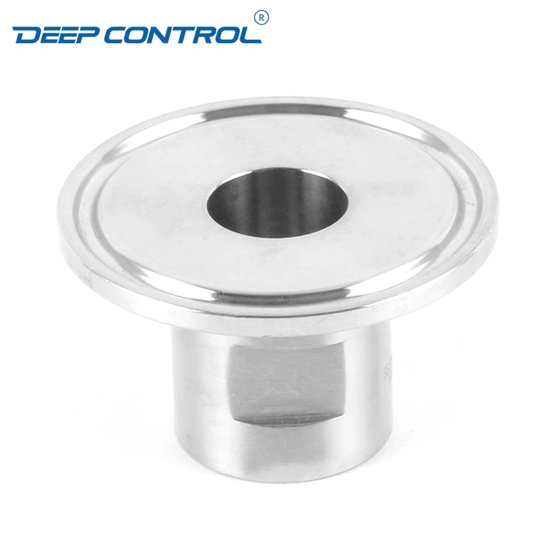 Data Center Liquid Cooling Water Sanitary Stainless Steel Hygienic BSPT NPT Female Thread Ferrule Clamp Adapter