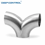 Sanitary Data Center Water Cooling  Stainless Steel Hygienic Butt Weld 3A SMS DIN AS BS Double Bend