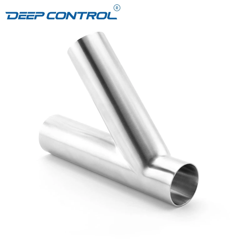 Data Center Liquid Water Cooling  Sanitary Stainless Steel Hygienic 3A SMS DIN BS AS Lateral Weld Y Tee