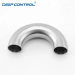 Hygienic Water Cooling Data Center Stainless Steel 180 Degree Bend SMS DIN 3A BS AS Welded U Type Elbow