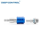 Stainless Steel Cooling Water Liquid Data Center Universal Quick Disconnects UQD02 UQD04 UQD06 UQD08 UQD Socket Nipple