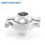 Hygienic Direct to Chip Liquid Cooling Stainless Steel Butt Weld Welding Check Valve With High Pressure Clamp