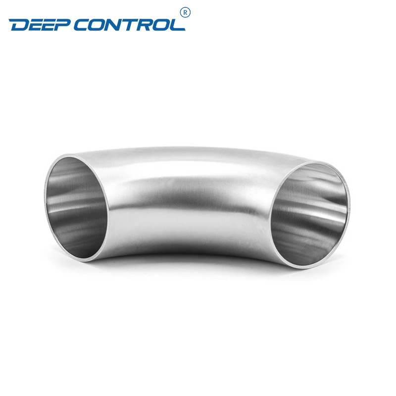 Data Center Liquid Cooling Water Hygienic Stainless Steel Bend 3A SMS DIN AS BS Matt Polish Butt Weld Elbow