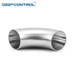 Data Center Liquid Cooling Water Hygienic Stainless Steel Bend 3A SMS DIN AS BS Matt Polish Butt Weld Elbow