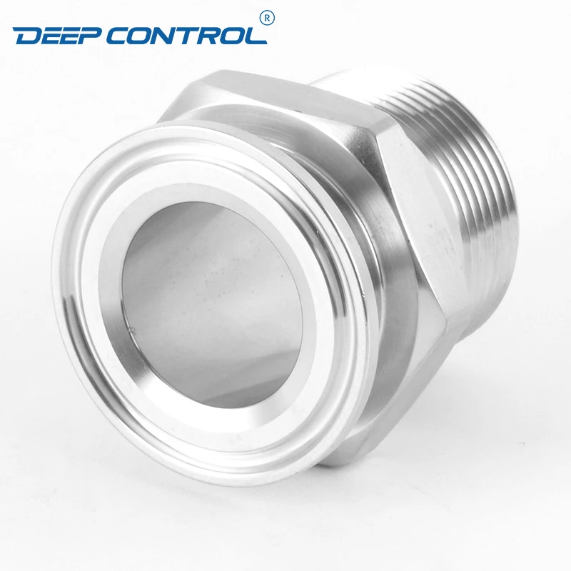 Sanitary Data Center Liquid Cooling Water Stainless Steel Hygienic Hexagone BSPT NPT Thread Male Tri Clamp Connector Adapter