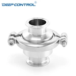 Data Center Liquid Cooling Water Stainless Steel Sanitary Tri Clamp No Return Check Valve With High Pressure Clamp